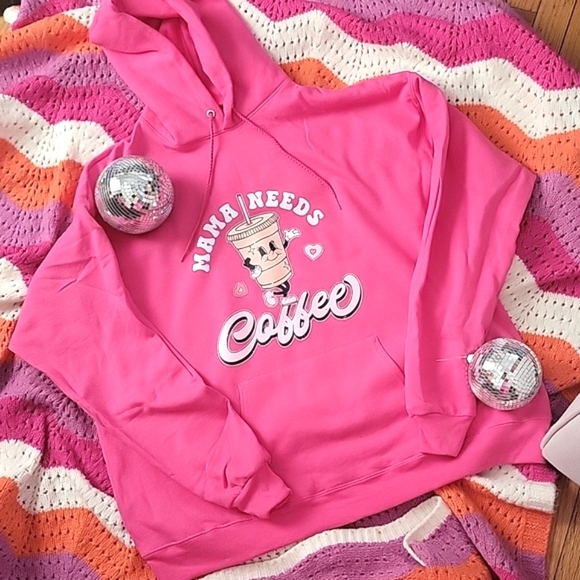 "Mama needs Coffee" hoodie - Picture 2 of 6
